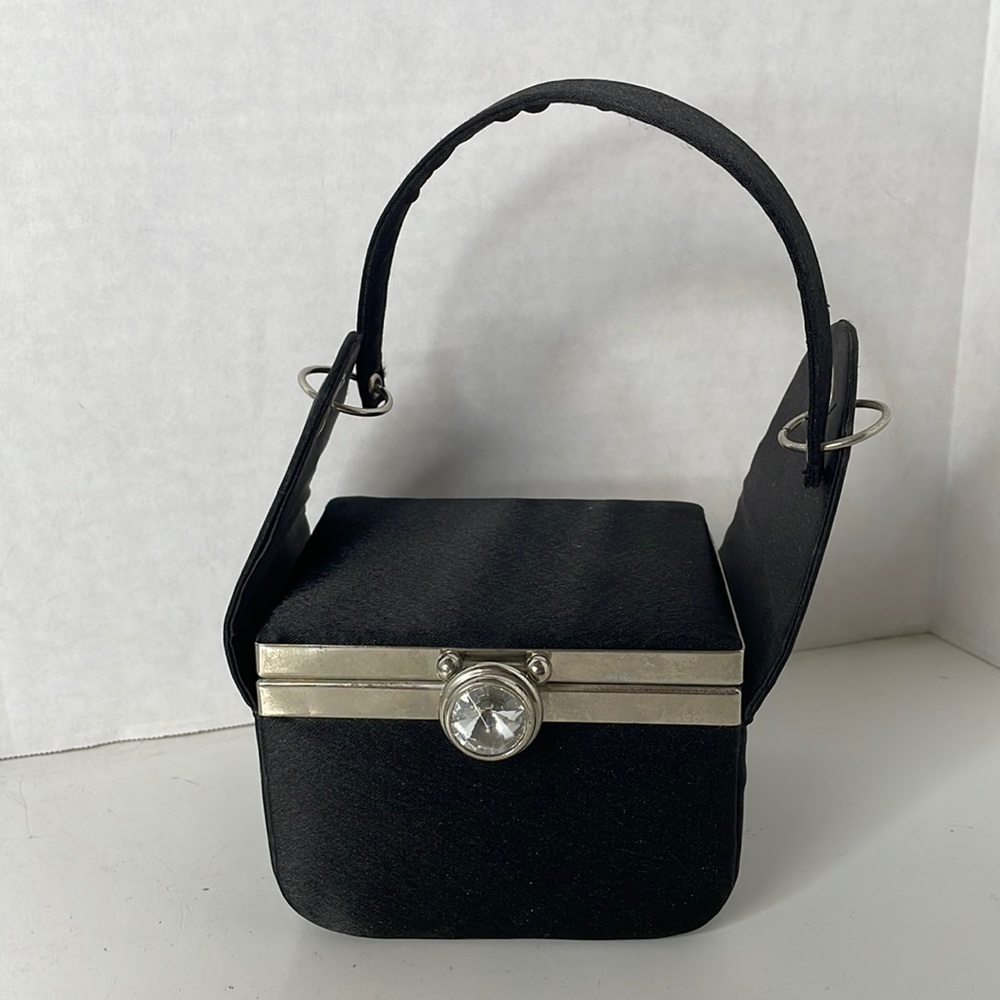 Satin evening purse, unbranded